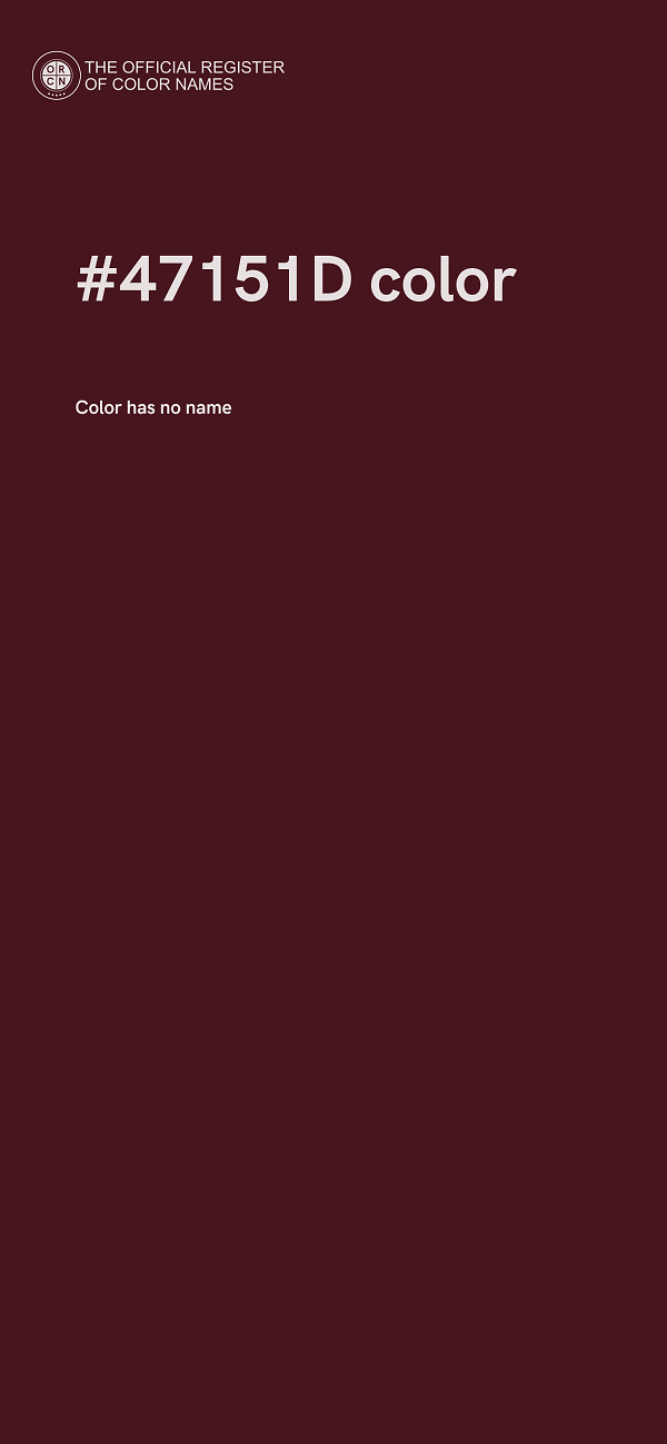 #47151D color image