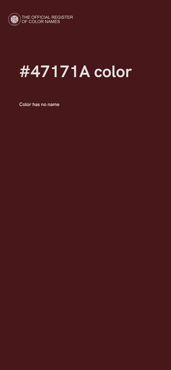 #47171A color image