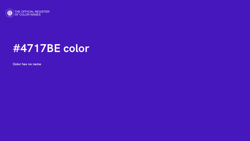 #4717BE color image