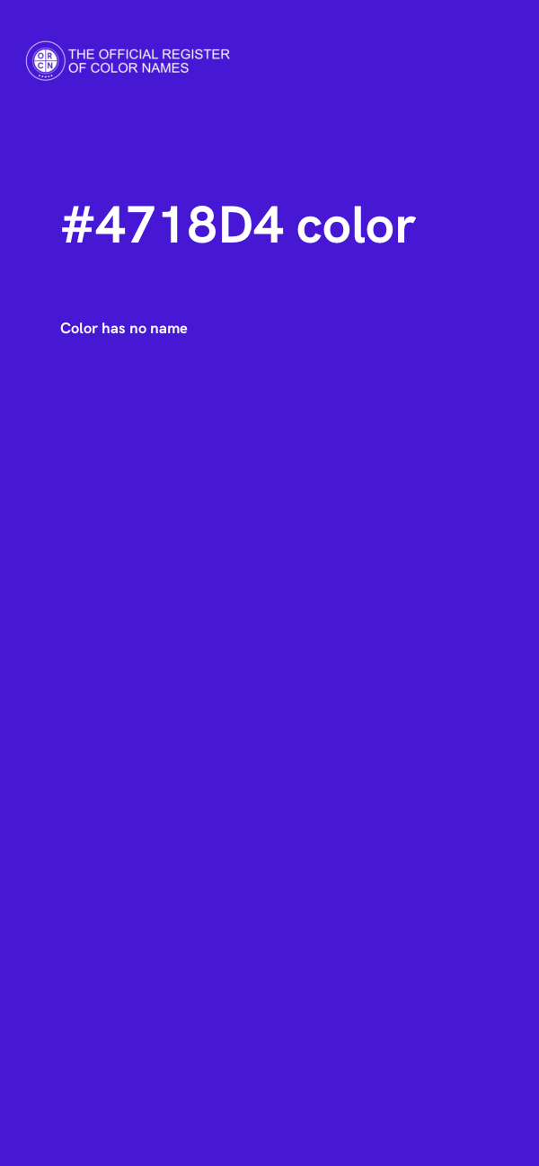 #4718D4 color image