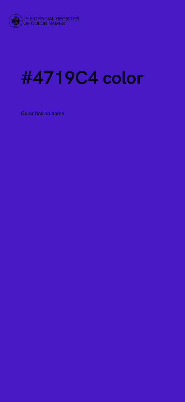#4719C4 color image