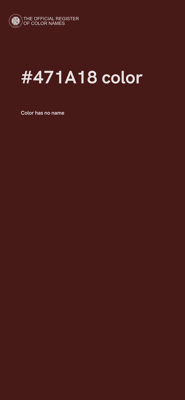 #471A18 color image