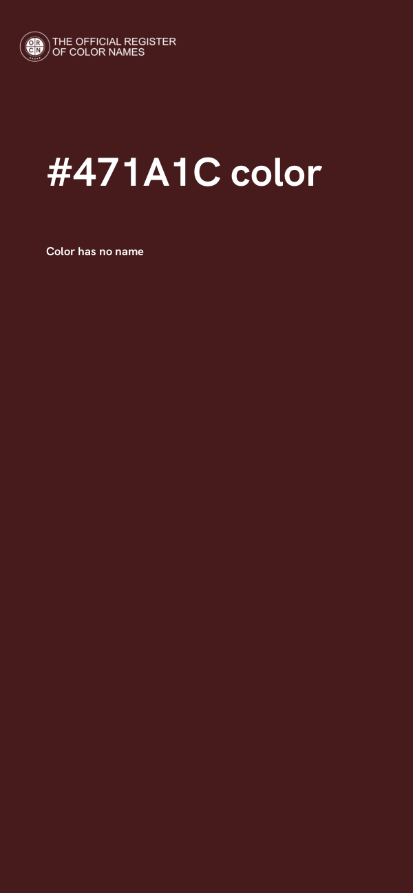 #471A1C color image