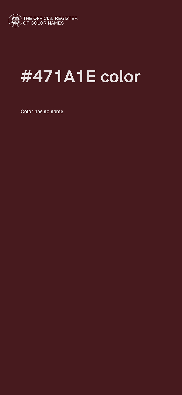 #471A1E color image