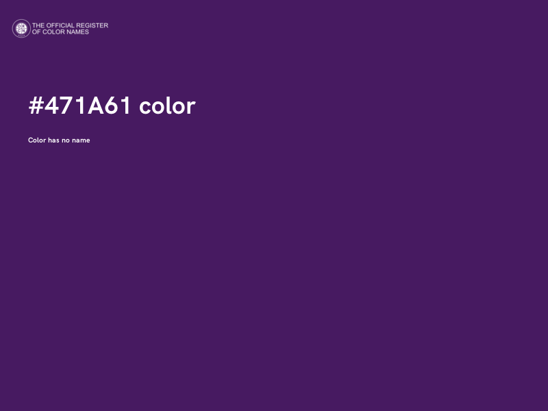 #471A61 color image