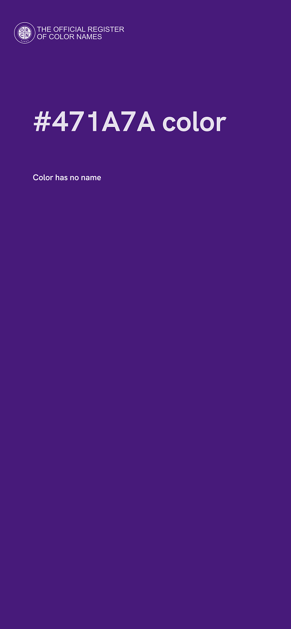 #471A7A color image