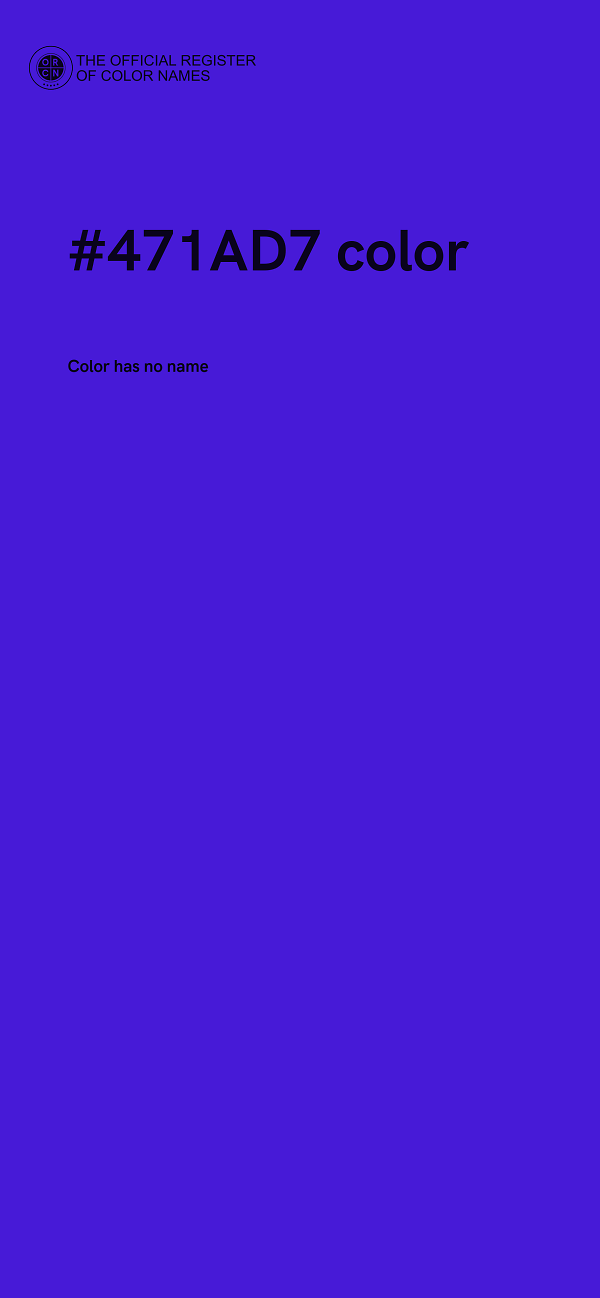 #471AD7 color image