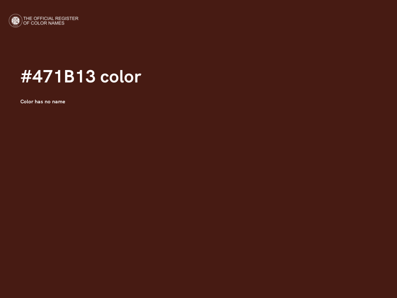 #471B13 color image