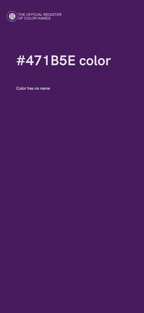 #471B5E color image