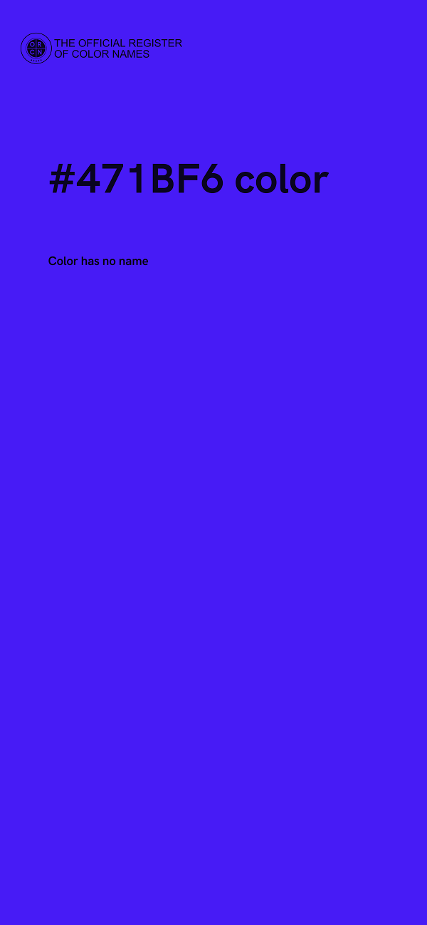 #471BF6 color image