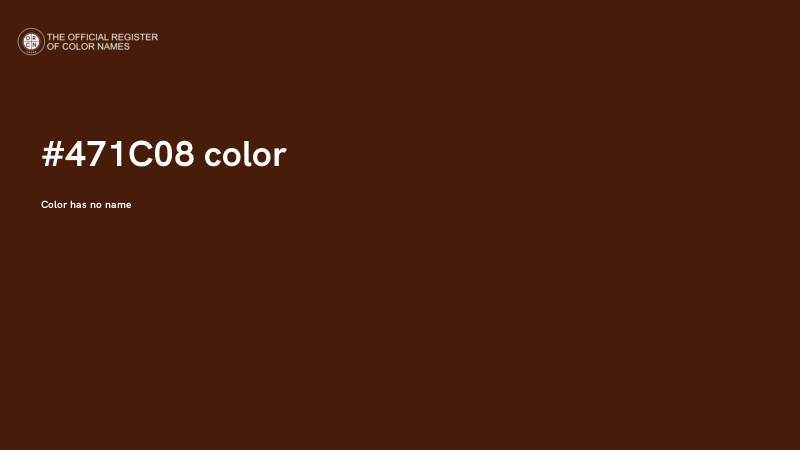 #471C08 color image