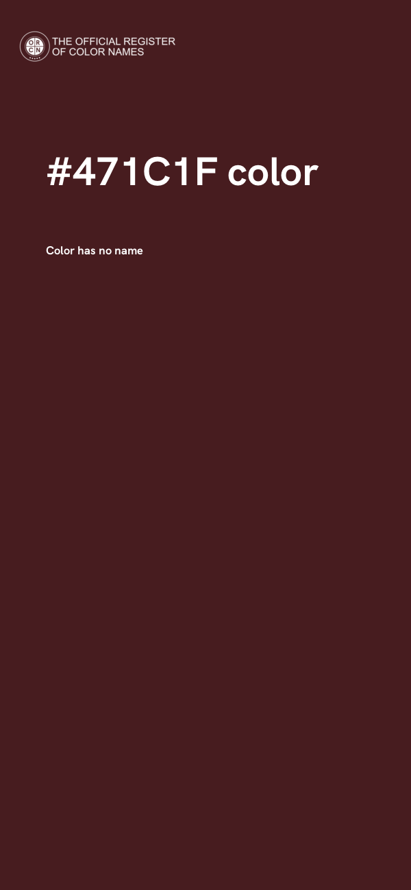 #471C1F color image
