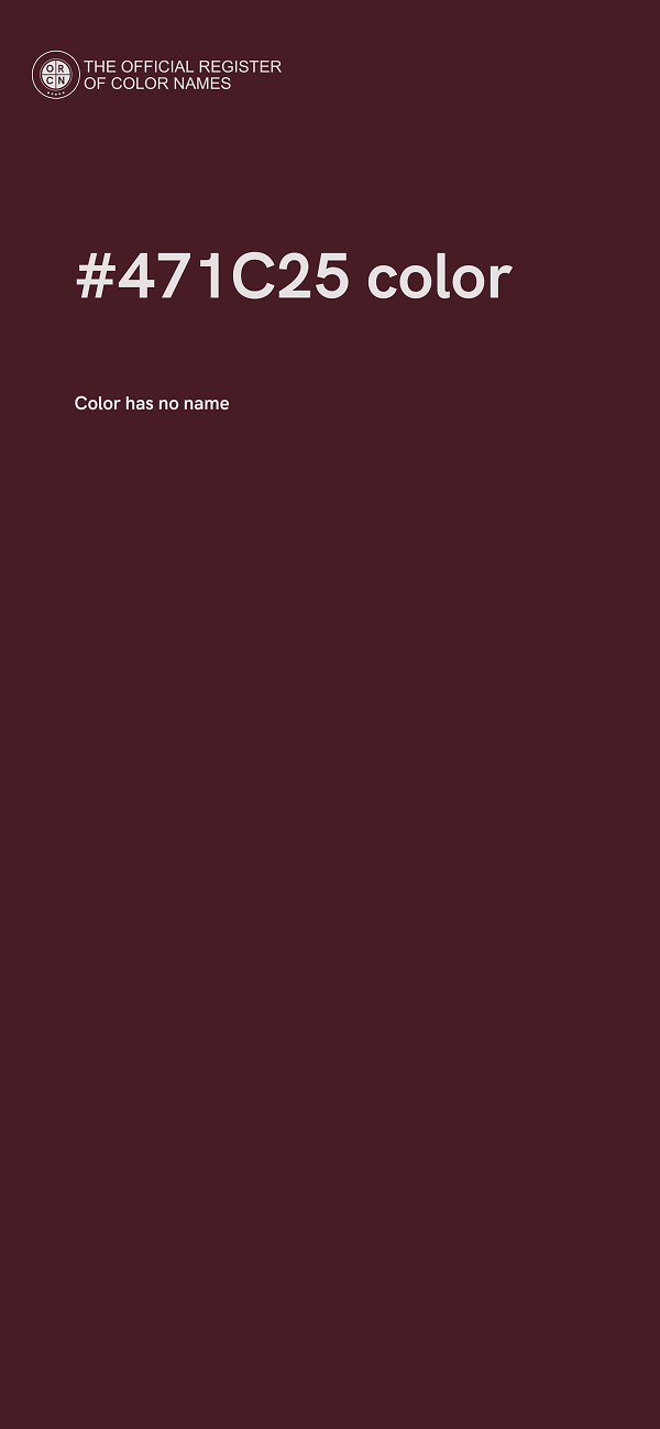#471C25 color image