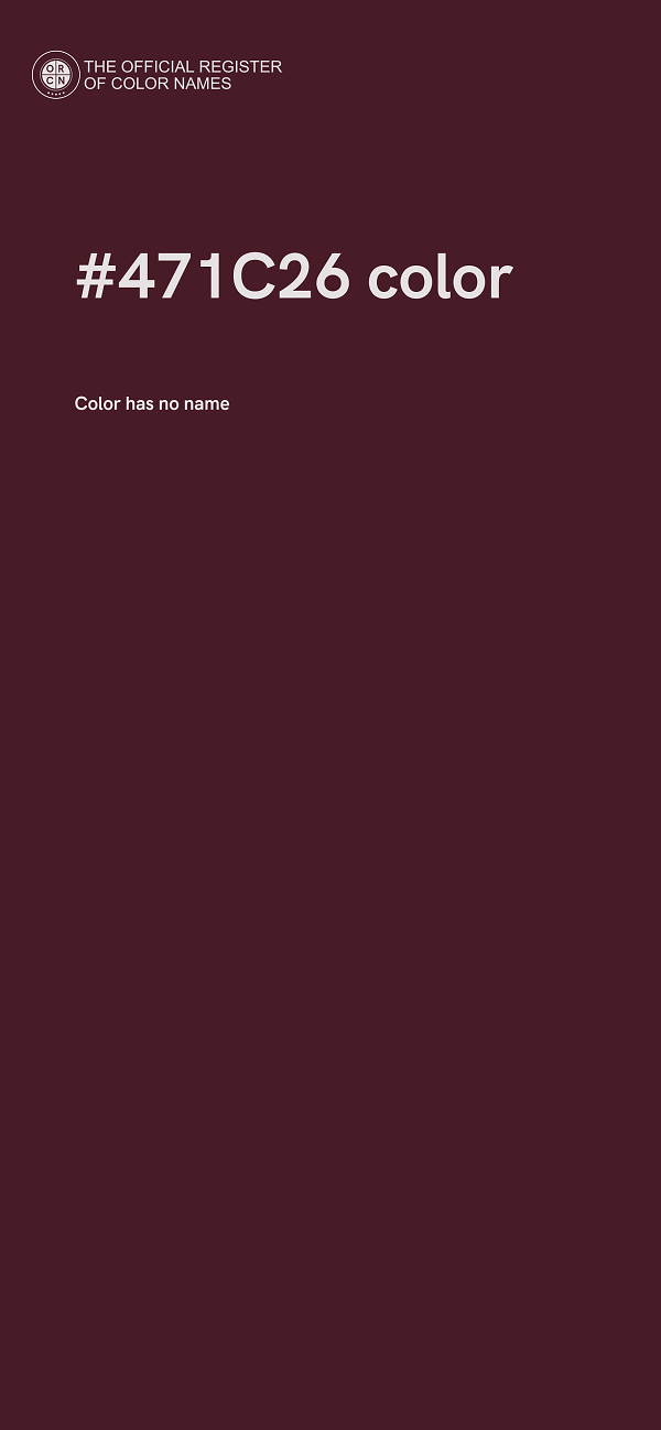 #471C26 color image