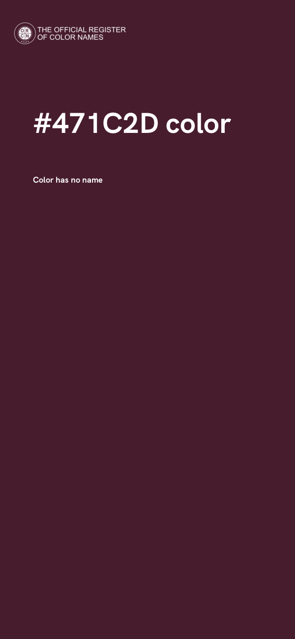#471C2D color image