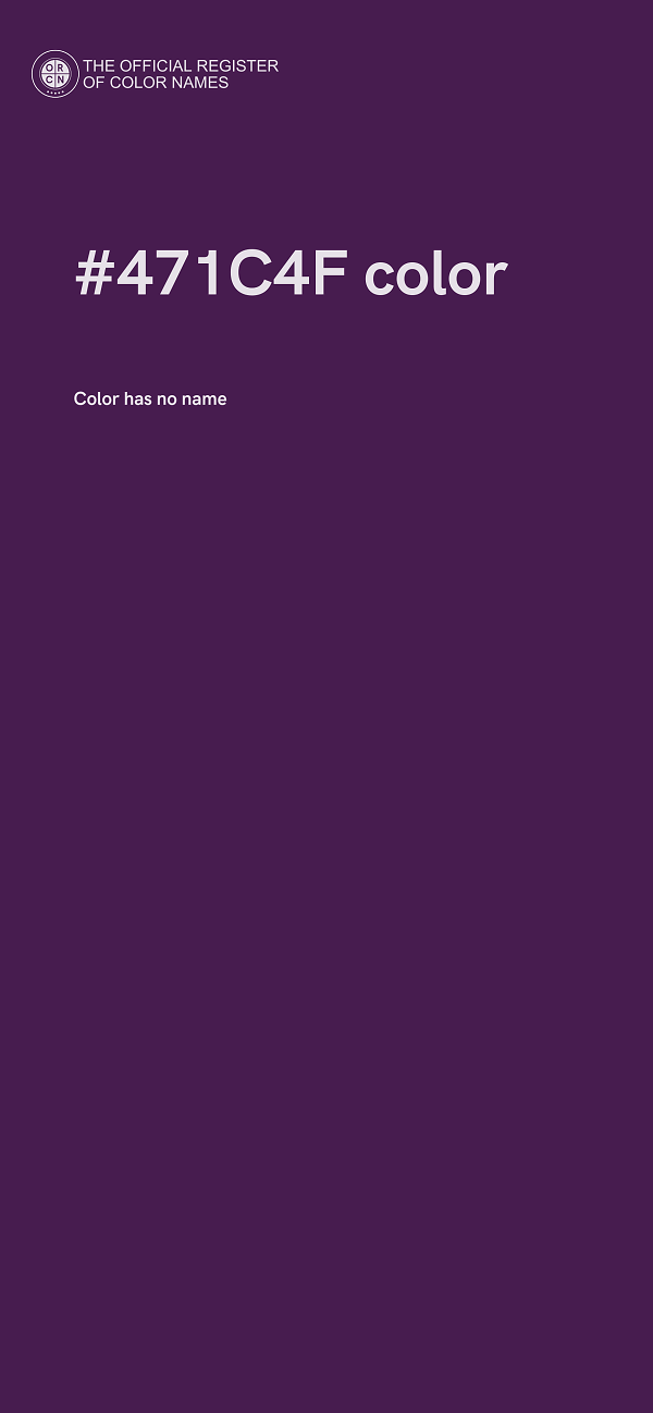 #471C4F color image