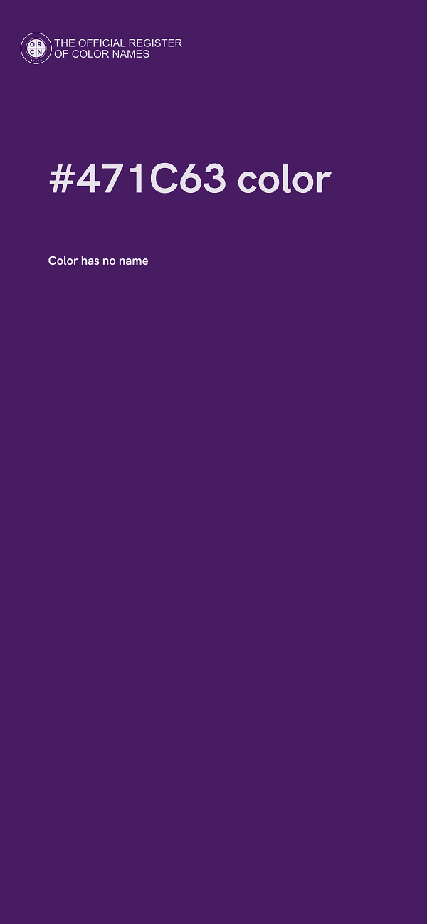 #471C63 color image