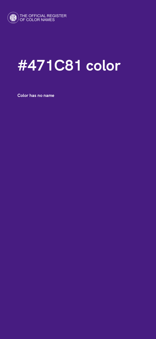 #471C81 color image