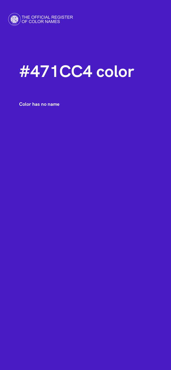 #471CC4 color image