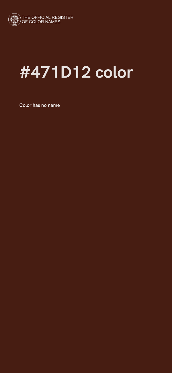 #471D12 color image