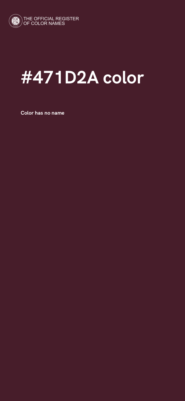 #471D2A color image