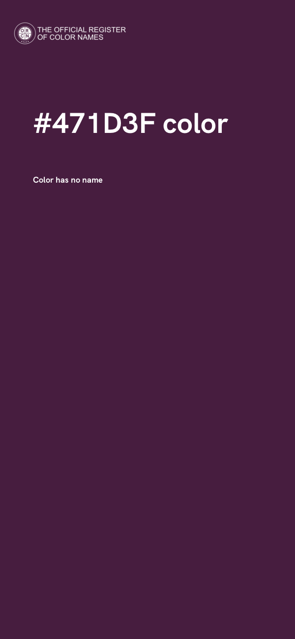 #471D3F color image