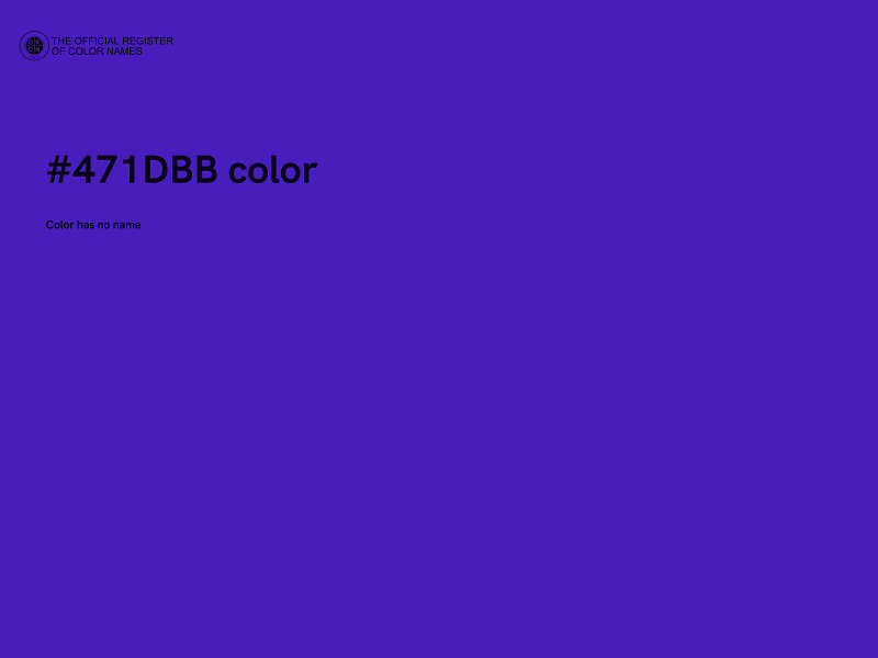 #471DBB color image