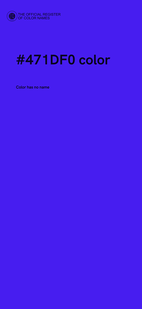 #471DF0 color image