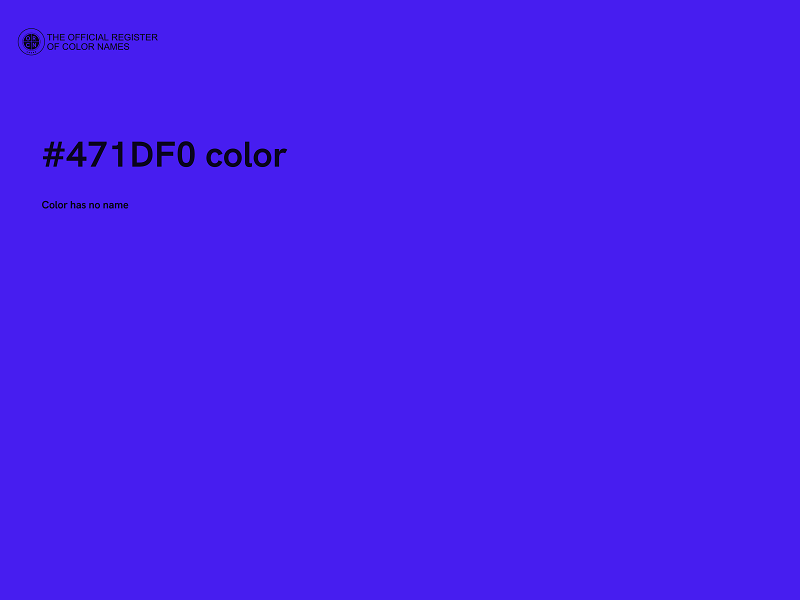 #471DF0 color image