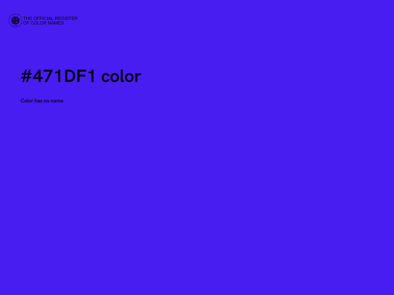 #471DF1 color image