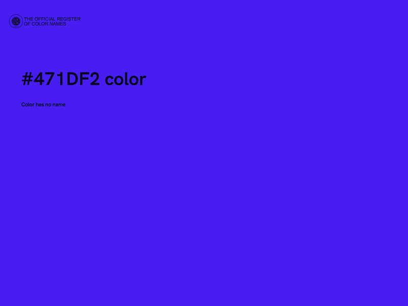 #471DF2 color image