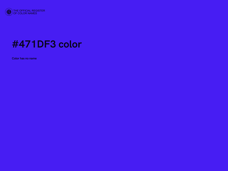 #471DF3 color image