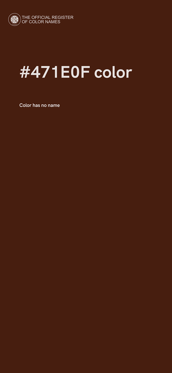 #471E0F color image