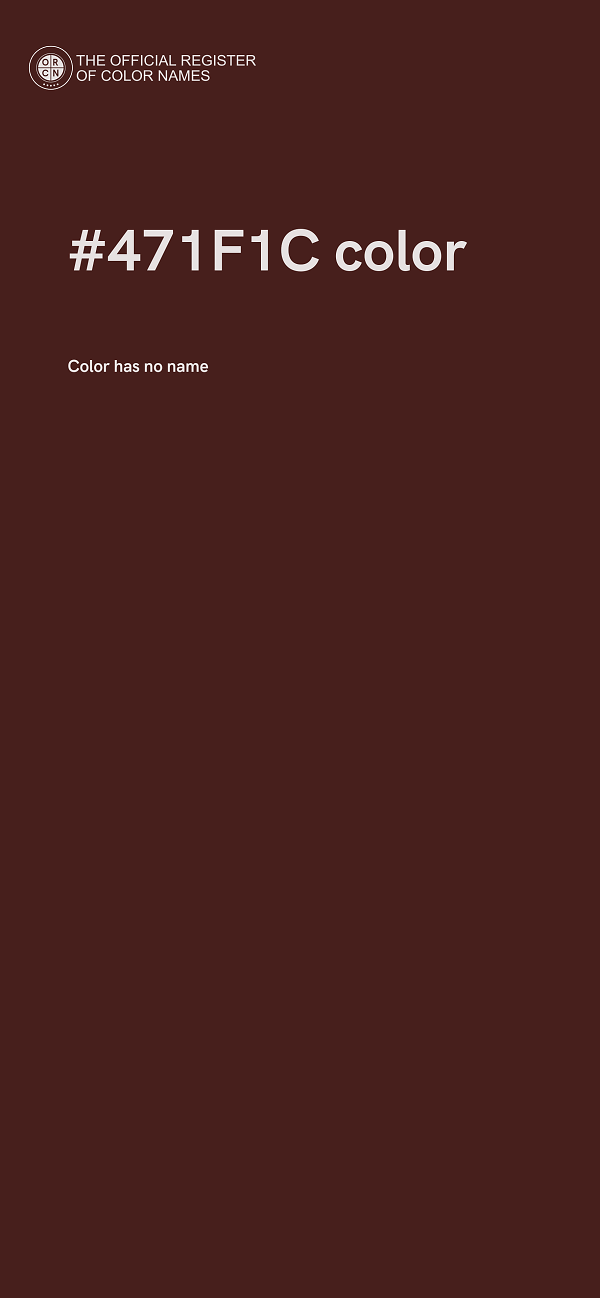 #471F1C color image