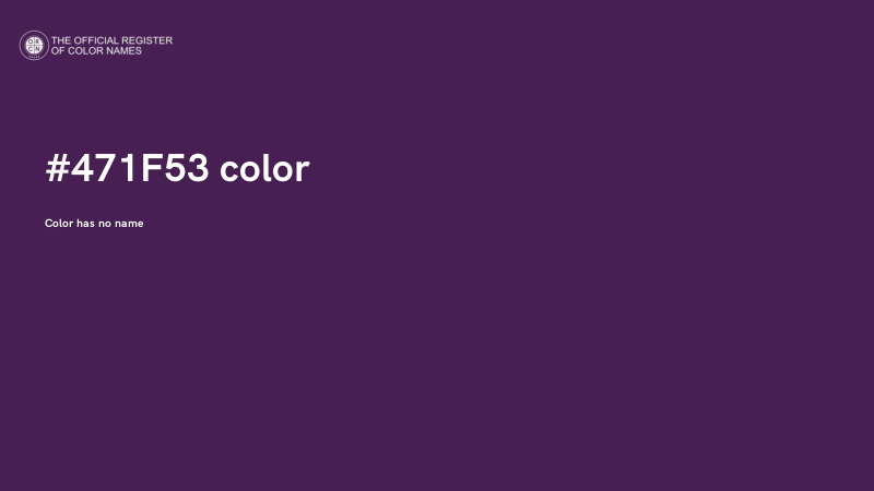 #471F53 color image