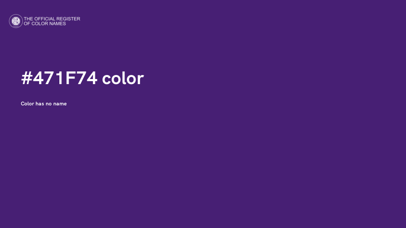 #471F74 color image