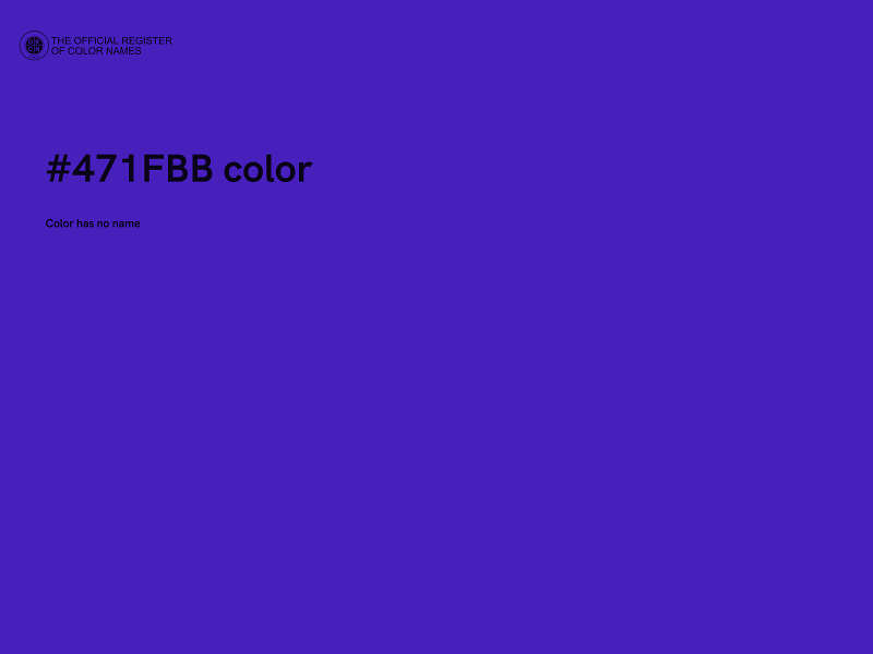 #471FBB color image