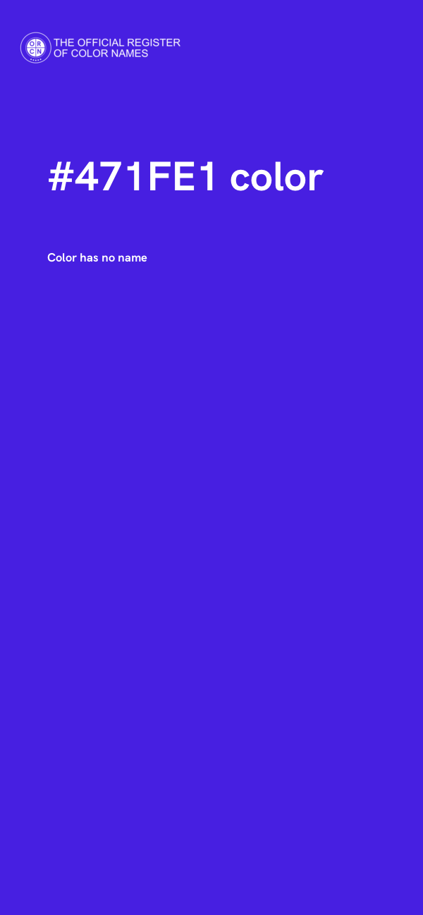 #471FE1 color image