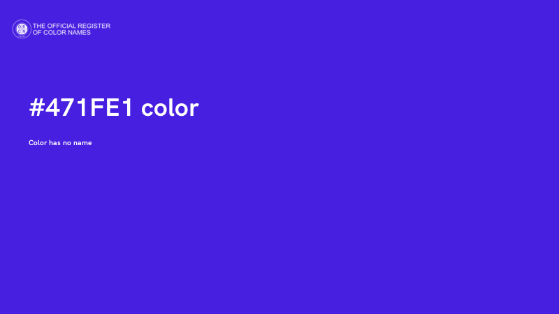 #471FE1 color image