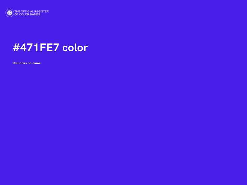 #471FE7 color image