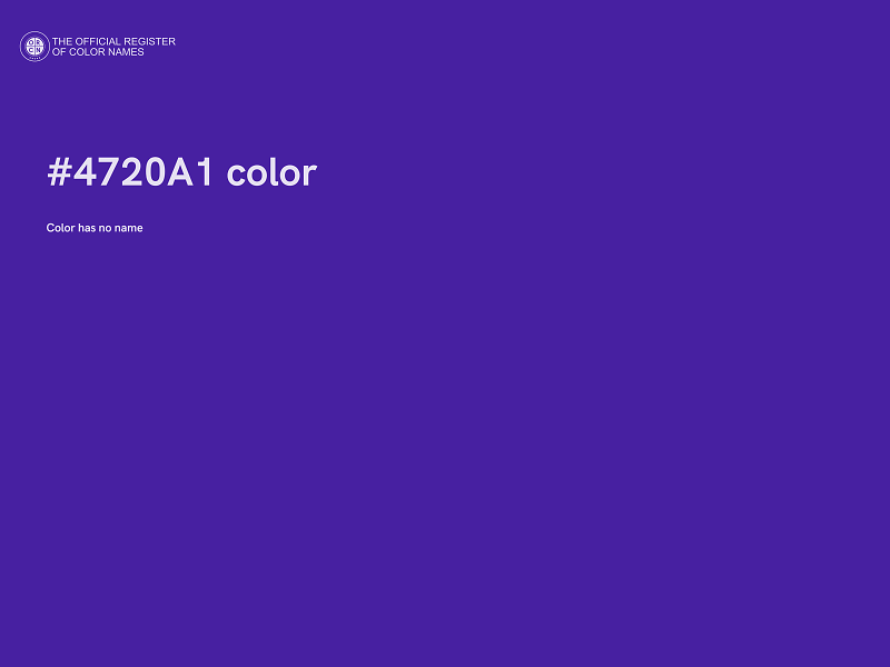 #4720A1 color image