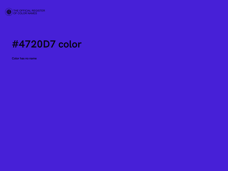 #4720D7 color image