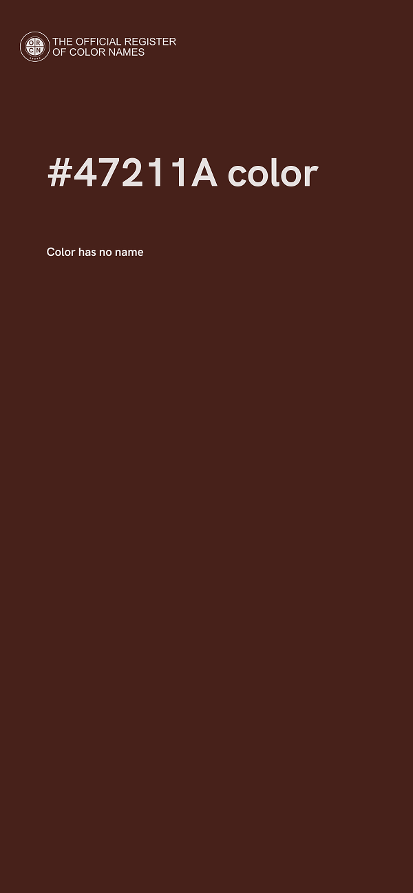#47211A color image