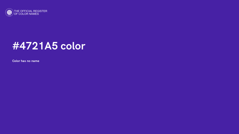#4721A5 color image
