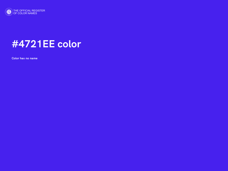 #4721EE color image