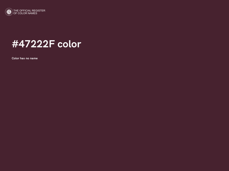 #47222F color image