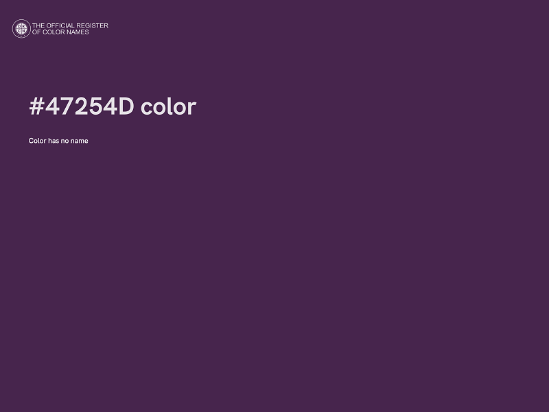 #47254D color image