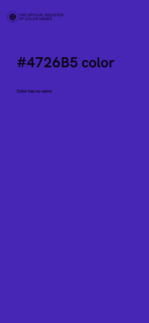 #4726B5 color image