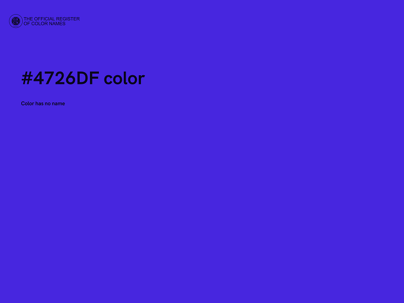 #4726DF color image