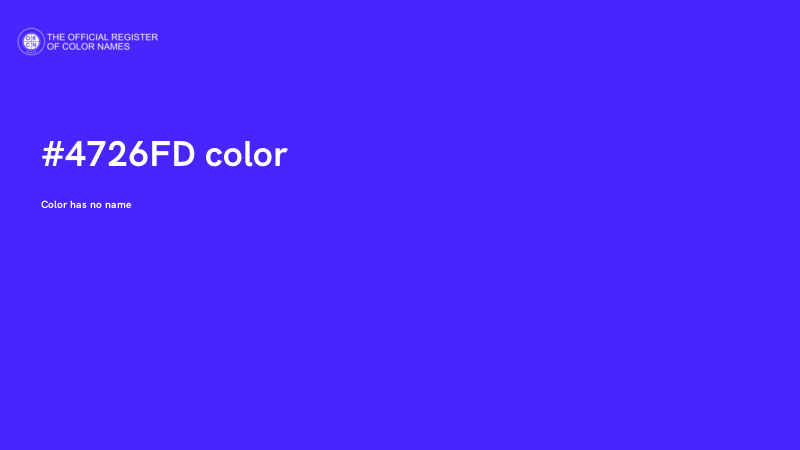 #4726FD color image